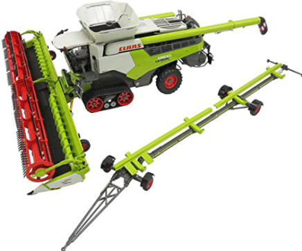 Amazon.com: Marge Models CLAAS Lexion 8900 Terra Trac Combine with Header  Cart 1:32 Scale Model 02531980 : Toys &amp; Games